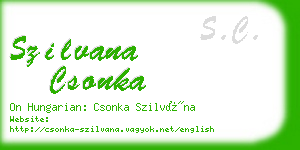 szilvana csonka business card